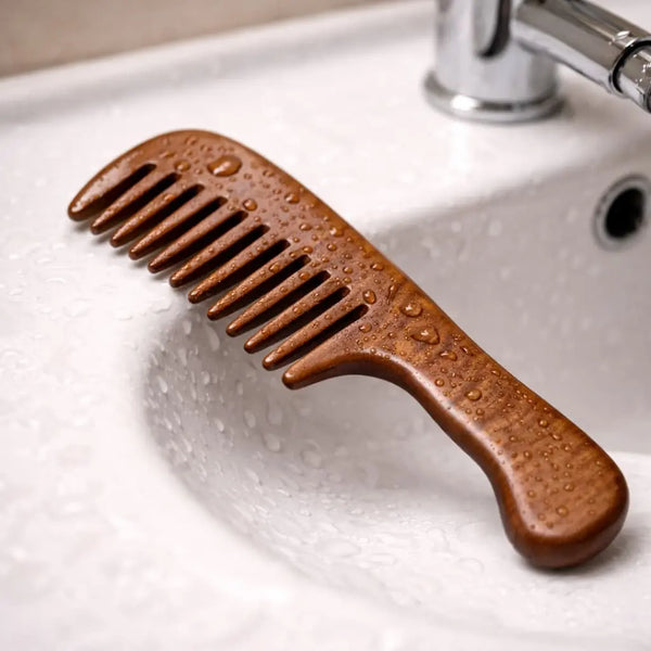 Wide Natural Wooden Comb Revitalysse