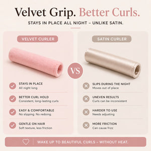 Ultra-Soft Velvet Heatless Curler Set Revitalysse
