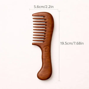 Wide Natural Wooden Comb Revitalysse
