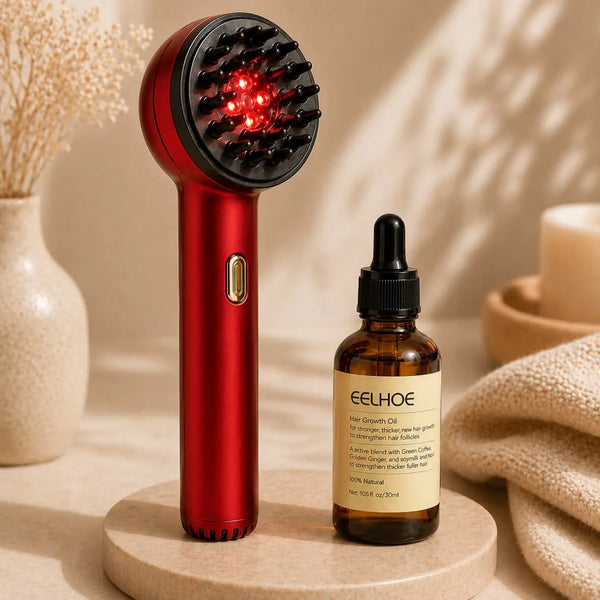 Scalp Massager for Hair Growth – Infrared Oil Infusion Brush Revitalysse