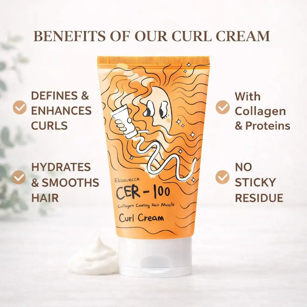 Elizavecca CER-100 Collagen Coating Hair A+ Muscle Curl Cream Revitalysse