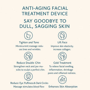 Anti-aging facial treatment device