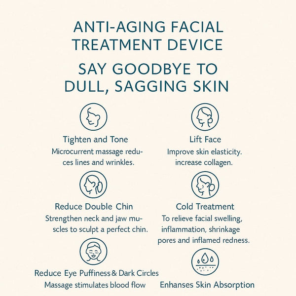 Anti-aging facial treatment device