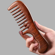 Peigne Large en Bois Naturel – Démêlage Doux & Soin du Cuir Chevelu