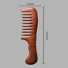 Peigne Large en Bois Naturel – Démêlage Doux & Soin du Cuir Chevelu