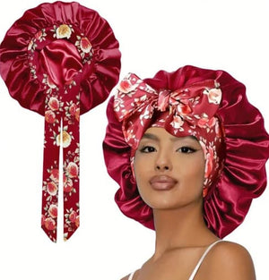 Bohemian Satin Night Cap – Protection & Volume
