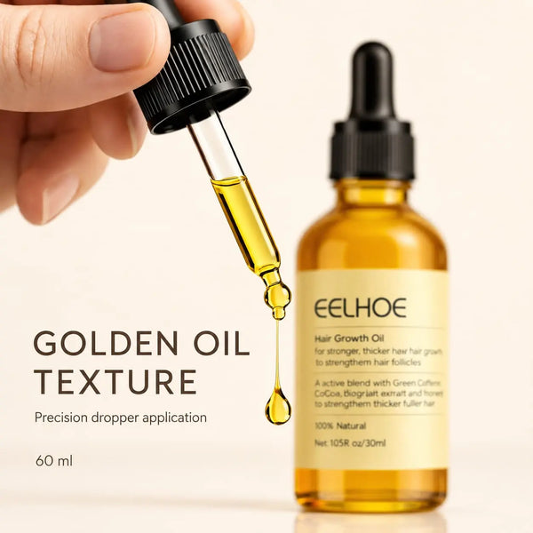 Applying 60 ml hair and scalp conditioning oil with a dropper