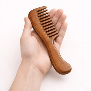 Wide Natural Wooden Comb Revitalysse