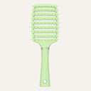 Green anti static brush for hair volume and fast blow drying