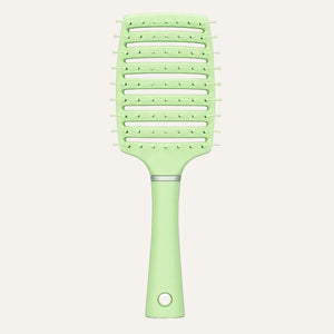 Green anti static brush for hair volume and fast blow drying