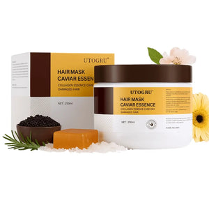 Hair mask for dry hair with keratin and caviar for smoother-looking hair