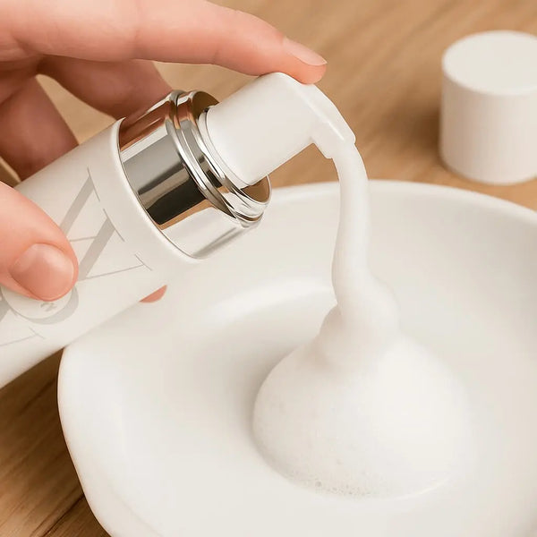 Hair mousse foam texture for volume and soft hold
