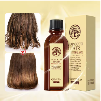 Sérum anti-frizz & brillance, à l’huile d’argan 60ml - LAIKOU Morocco Hair Essential Oil